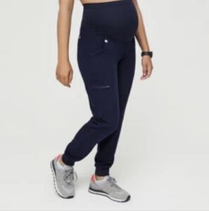 XS Figs Navy Maternity Scrubs- joggers